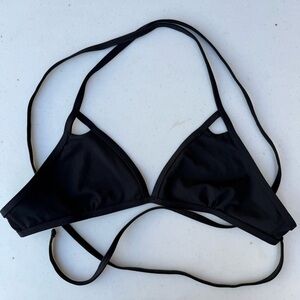 Jolyn Black Finn Bikini Top